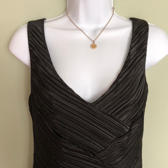 NEW Max & Cleo 2 Woven Textured Black Sheath Party Wedding Guest Cocktail Dress - Picture 2 of 8